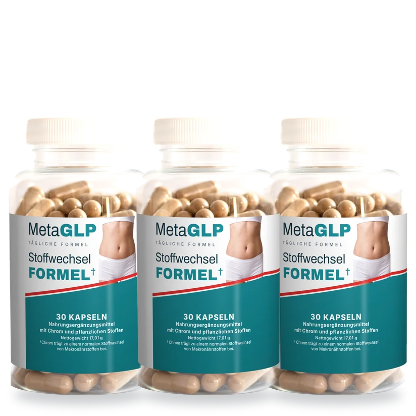 MetaGLP three-bottle package illustration